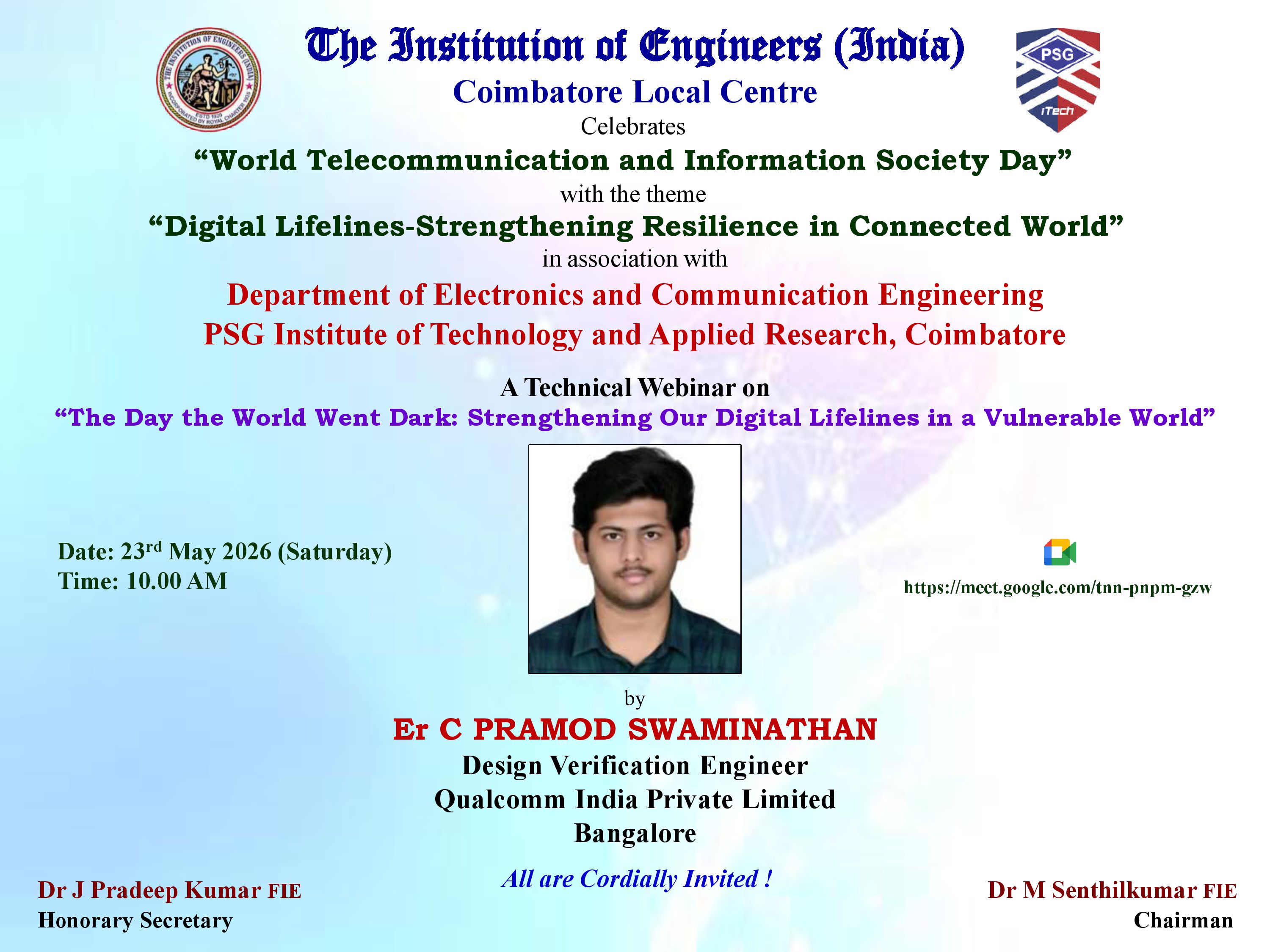 World Telecommunication and Information Society Day - 23.05.2026